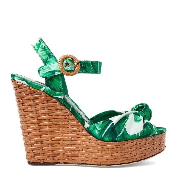 dolce gabbana wedge sandals